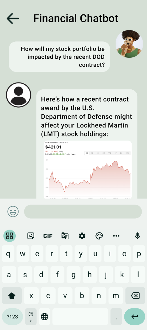 FinanceU Chatbot Page